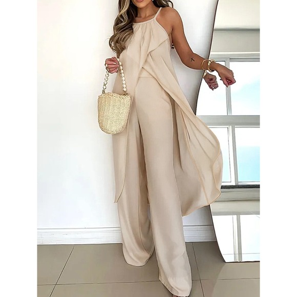 So Lovrie Pants - High-Low Long Top & Pants Set